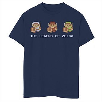 Boys 8-20 Nintendo Zelda Link 8-Bit Pixel Armor Graphic Tee