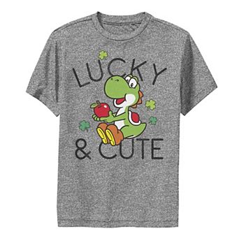 Boys 8-20 Nintendo Super Mario Yoshi Lucky & Cute Graphic Tee