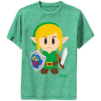 Boys 6-20 Nintendo Legend Of Zelda Links Awakening Link Avatar Cartoon Portrait Graphic Tee