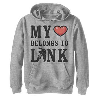 Boys 8-20 Nintendo Legend of Zelda My Heart Belongs To Link Graphic Hoodie