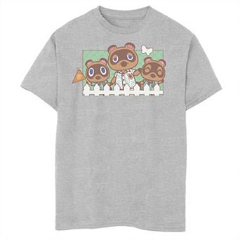 Boys 8-20 Animal Crossing New Horizons Nook Family Portrait Graphic Tee