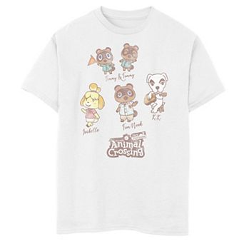 Boys 6-20 Nintendo Animal Crossing New Horizons Group Shot Names Graphic Tee