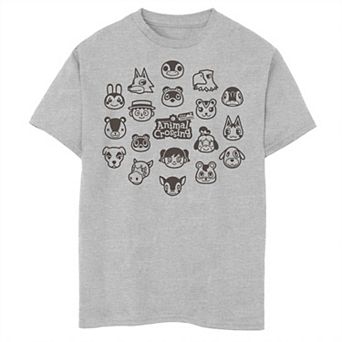 Boys 6-20 Animal Crossing New Horizons Group Shot Villagers Graphic Tee