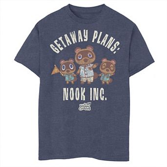 Boys 8-20 Animal Crossing New Horizons Getaway Plans: Nook Inc. Graphic Tee