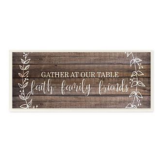 Stupell Home Decor Faith Family Friends Plaque Wall Art