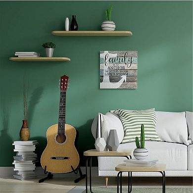 Stupell Home Decor Family Anchor Canvas Wall Art