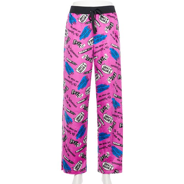 Mjc Women's Mean Girls Movie Anniversary Lounge Pants, Size: Medium, Pink