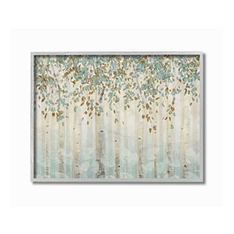 Stupell Home Decor Forest Trees Gray Framed Wall Art