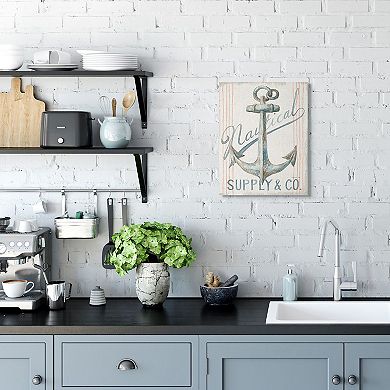 Stupell Home Decor Boat Anchor Canvas Wall Art