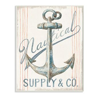 Stupell Home Decor Boat Anchor Plaque Wall Art