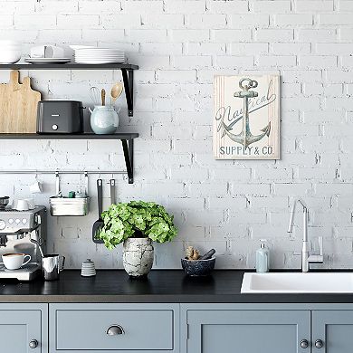 Stupell Home Decor Boat Anchor Plaque Wall Art