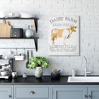 Stupell Home Decor Country Cow Canvas Wall Art