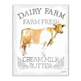 Stupell Home Decor Country Cow Plaque Wall Art