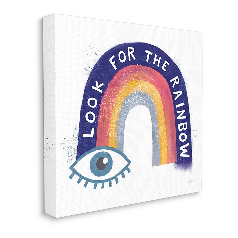 Stupell Home Decor Inspirational Rainbow Canvas Wall Art