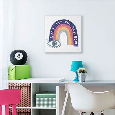 Stupell Home Decor Inspirational Rainbow Canvas Wall Art