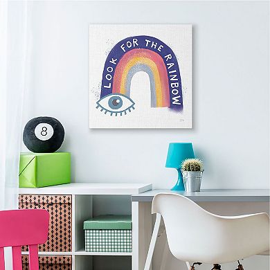 Stupell Home Decor Inspirational Rainbow Canvas Wall Art