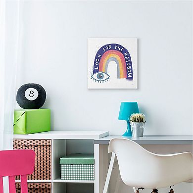 Stupell Home Decor Inspirational Rainbow Canvas Wall Art