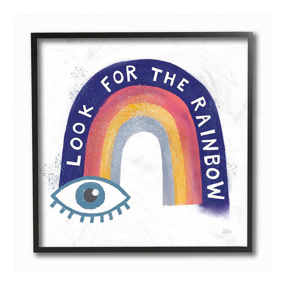 Stupell Home Decor Inspirational Rainbow Framed Wall Art