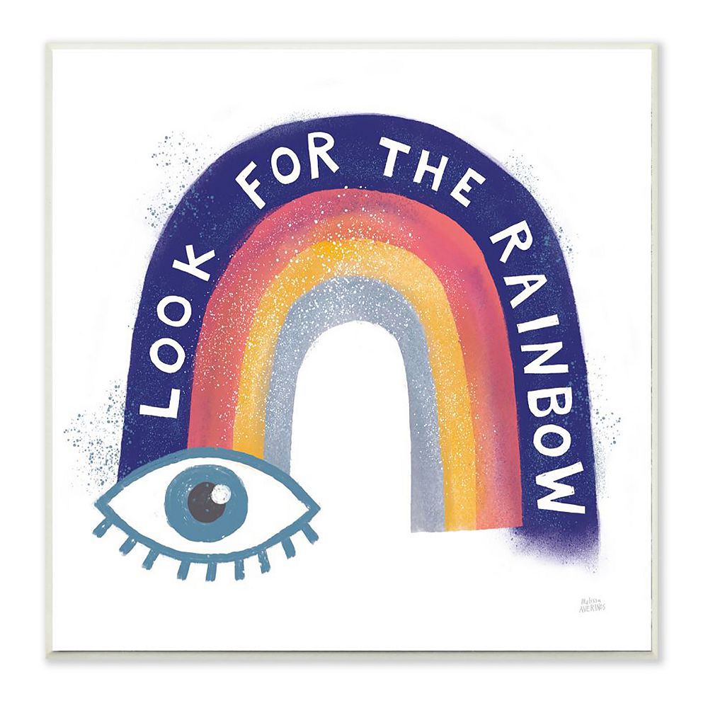 Stupell Home Decor Inspirational Rainbow Plaque Wall Art