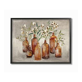 Stupell Home Decor Country Cotton Flower Framed Wall Art