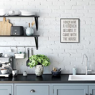 Stupell Home Decor Funny Kitchen Framed Wall Art