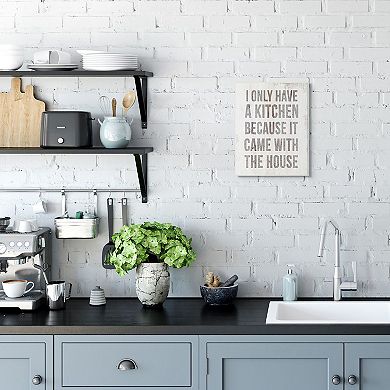 Stupell Home Decor Funny Kitchen Plaque Wall Art