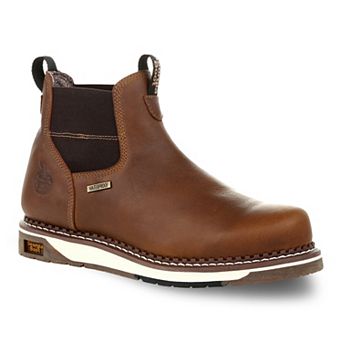 Georgia Boots Wedge Men's Waterproof Chelsea Work Boots