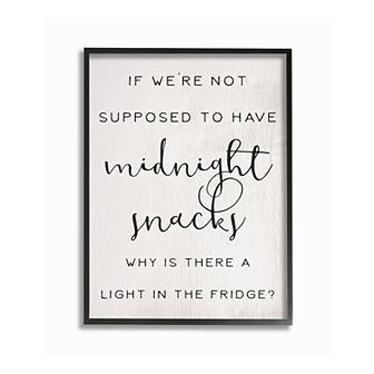Stupell Home Decor Midnight Snack Framed Wall Art