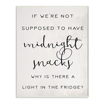 Stupell Home Decor Midnight Snack Plaque Wall Art