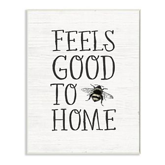 Stupell Home Decor Feels Good to Bee Home Plaque Wall Art