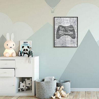 Stupell Home Decor Ten More Minutes Video Game Framed Wall Art