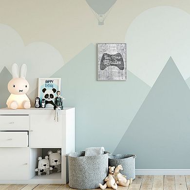 Stupell Home Decor Ten More Minutes Video Game Controller Framed Wall Art