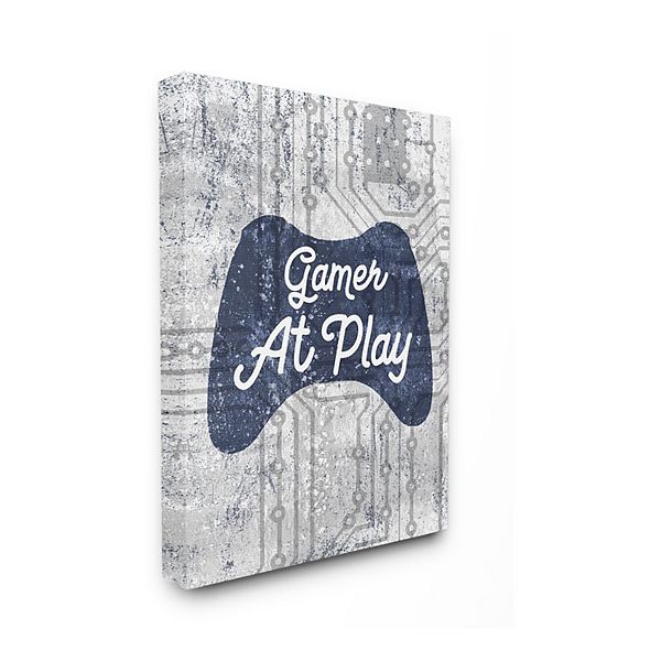 Stupell Home Decor Gamer At Play Video Game Canvas Wall Art