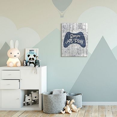 Stupell Home Decor Gamer at Play Video Game Canvas Wall Art