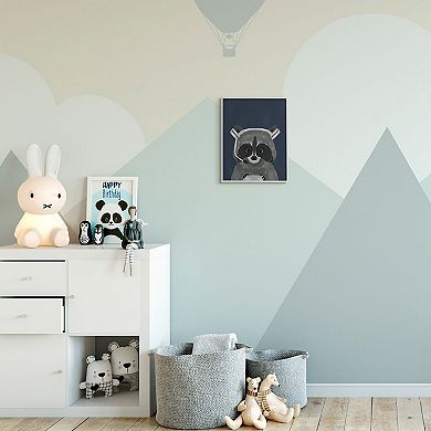 Stupell Home Decor Racoon Gaming Headset Framed Wall Art