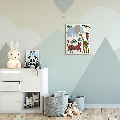 Stupell Home Decor Safari Animals Canvas Wall Art