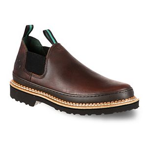 Georgia Boot Men's Georgia Giant Revamp Waterproof Chelsea Work Boot - Full Grain Leather, Slip Resistant