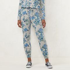 Petite LC Lauren Conrad Floral High-Rise Jogger Pants
