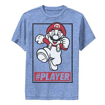 Boys 8-20 Super Mario Player Simple Mario Run Portrait Graphic Tee