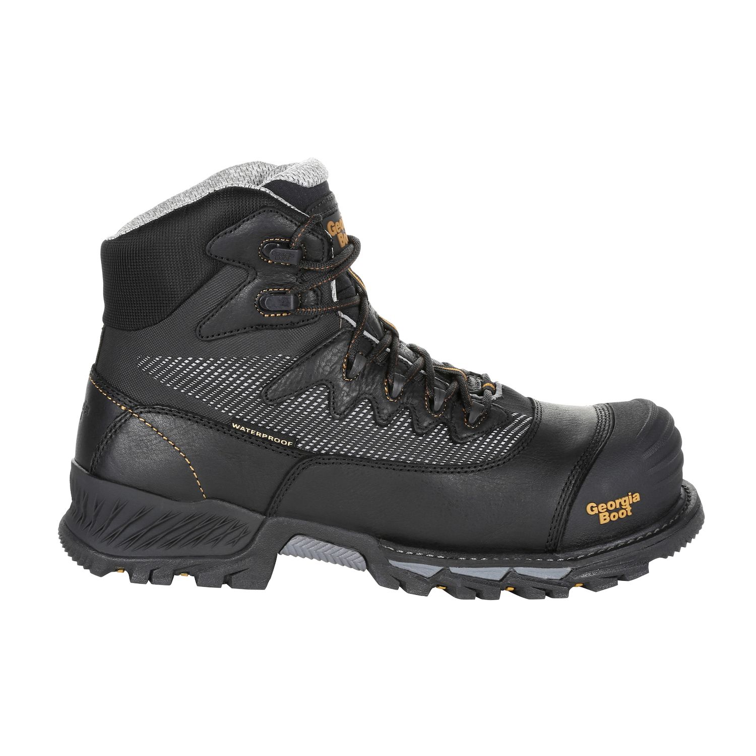 Мужские ботинки Georgia Boots Rumbler Waterproof Composite Toe Ankle High Leather Work — фото 2