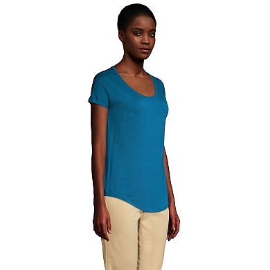 Petite Lands' End Dolman Draped Tee