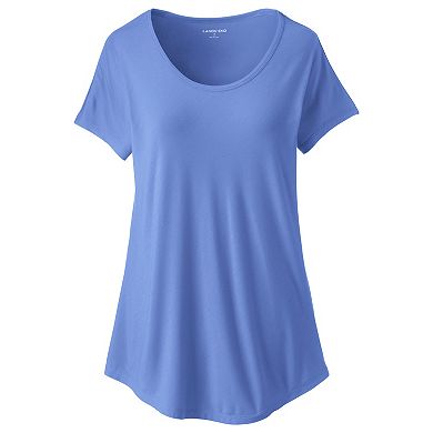 Petite Lands' End Dolman Draped Tee