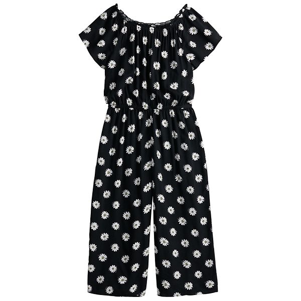 Girls 6-20 SO® Shirred Cropped Jumpsuit in Regular & Plus Size