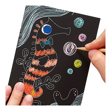 Ooly Friendly Fish Mini Scratch & Scribble Art Kit