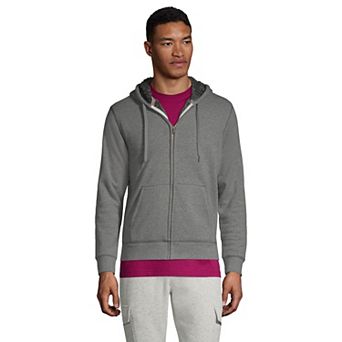 Men's Lands' End Serious Sweats Full-Zip Sherpa Hoodie