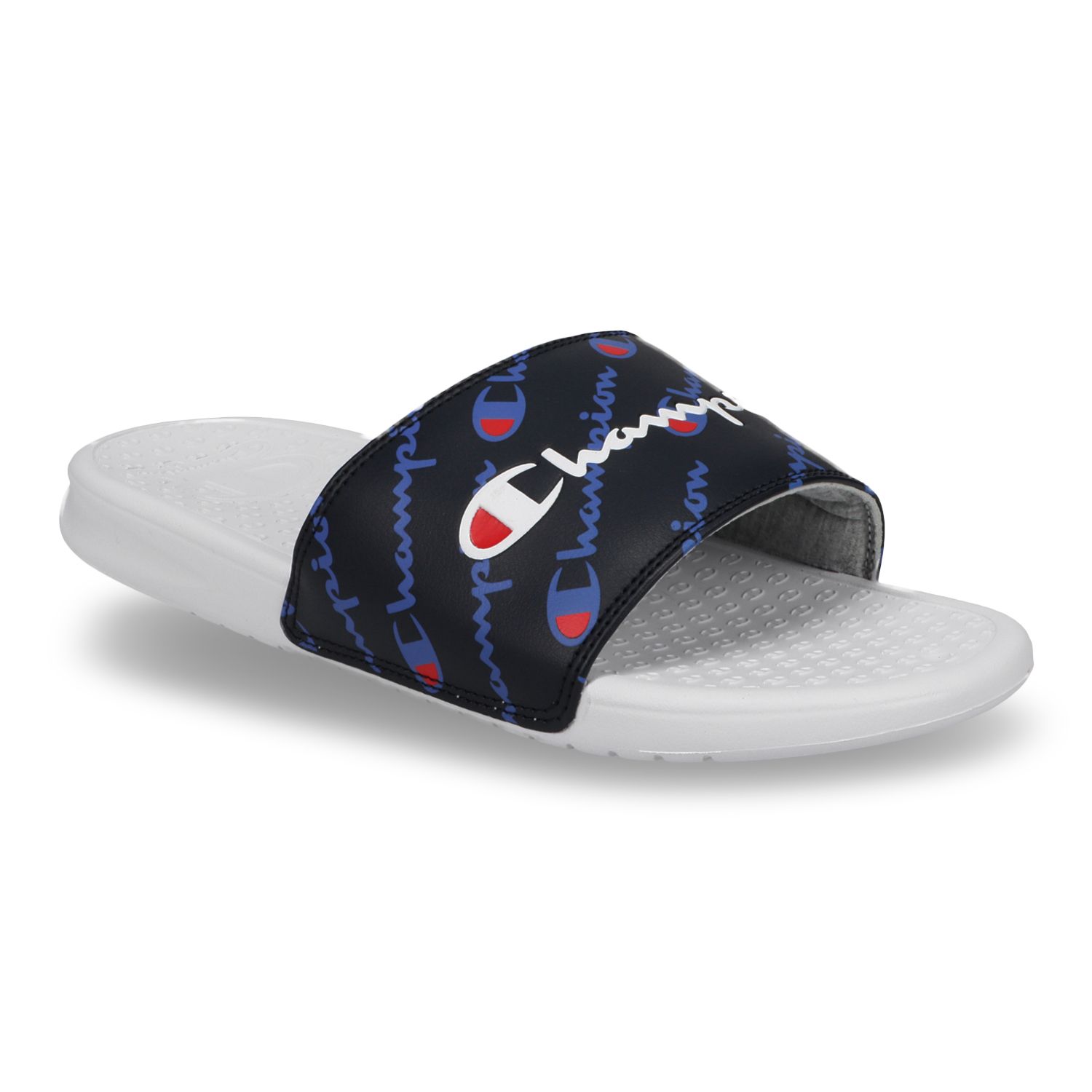 blue champion slides mens