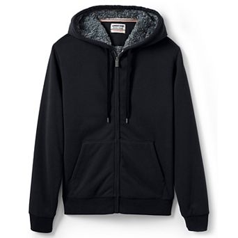 Big & Tall Lands' End Serious Sweats Full-Zip Sherpa Hoodie