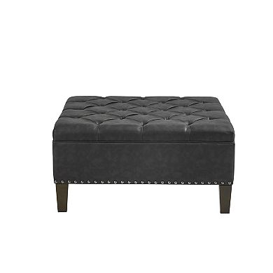 Madison Park Alice Tufted Square Ottoman