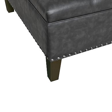 Madison Park Alice Tufted Square Ottoman