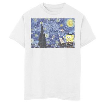 Boys 8-20 SpongeBob SquarePants Starry Night Painting Graphic Tee